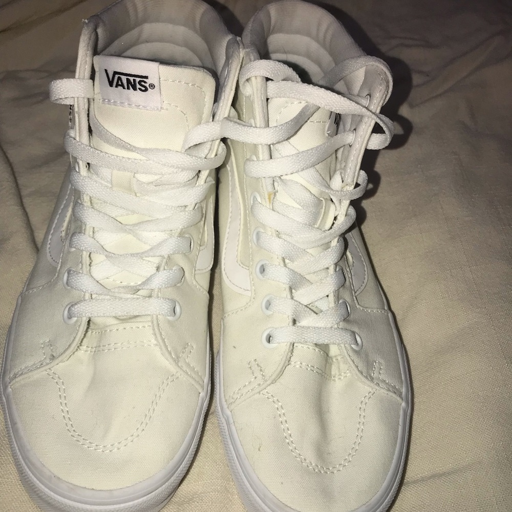 White High-Top Sneakers